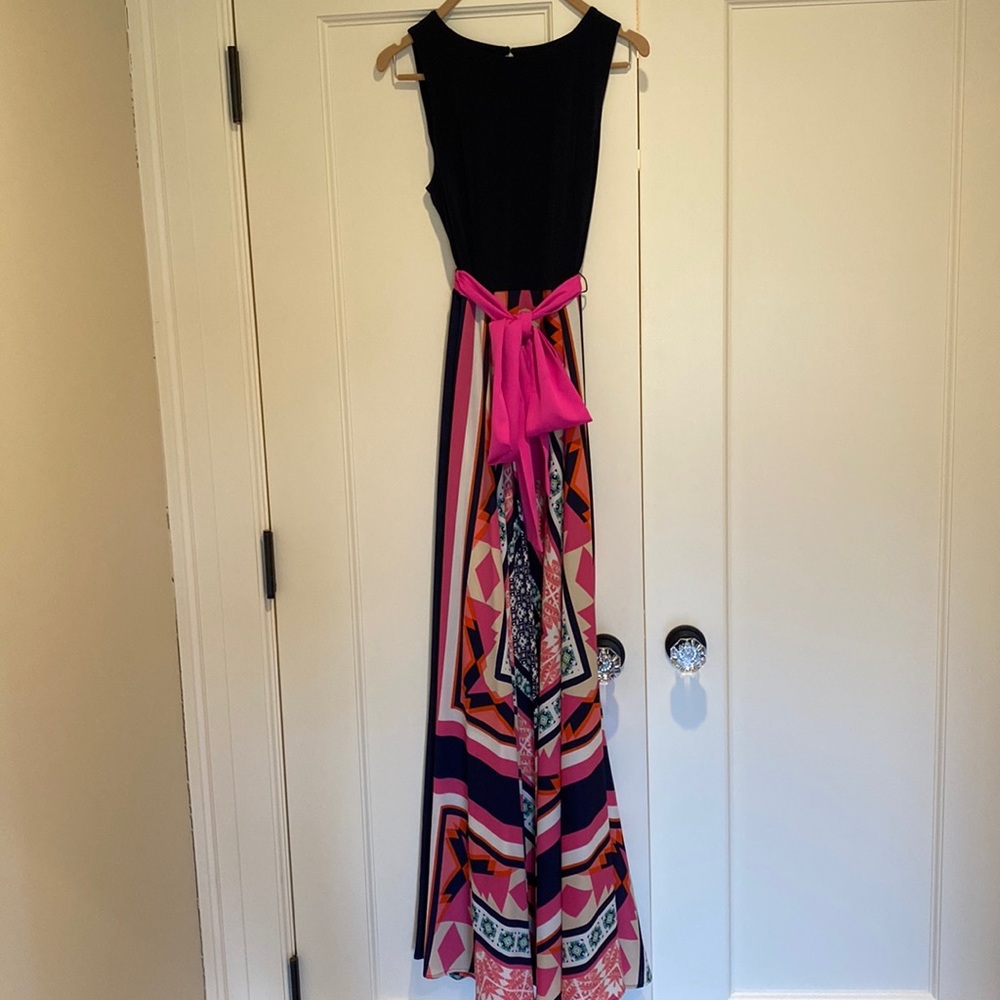 Eliza J Dress with scarf bottom